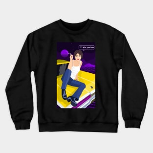 cyber girl Crewneck Sweatshirt